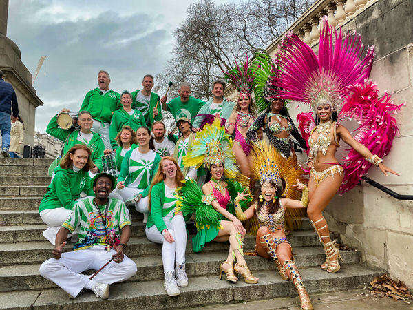 London School of Samba at New Year's Day Parade - photo of the Show Band